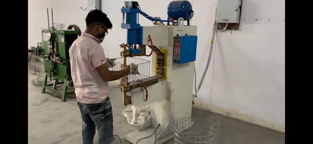 Machinist operating plant equipment